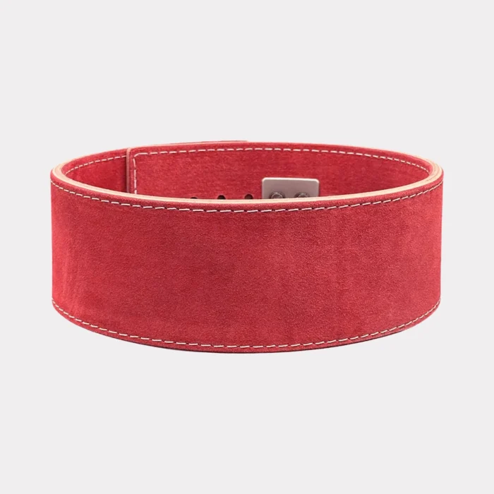 Momentum Powerlifting Lever Belts Back Red