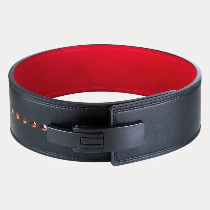 Core Powerlifting Lever Belt Black Front